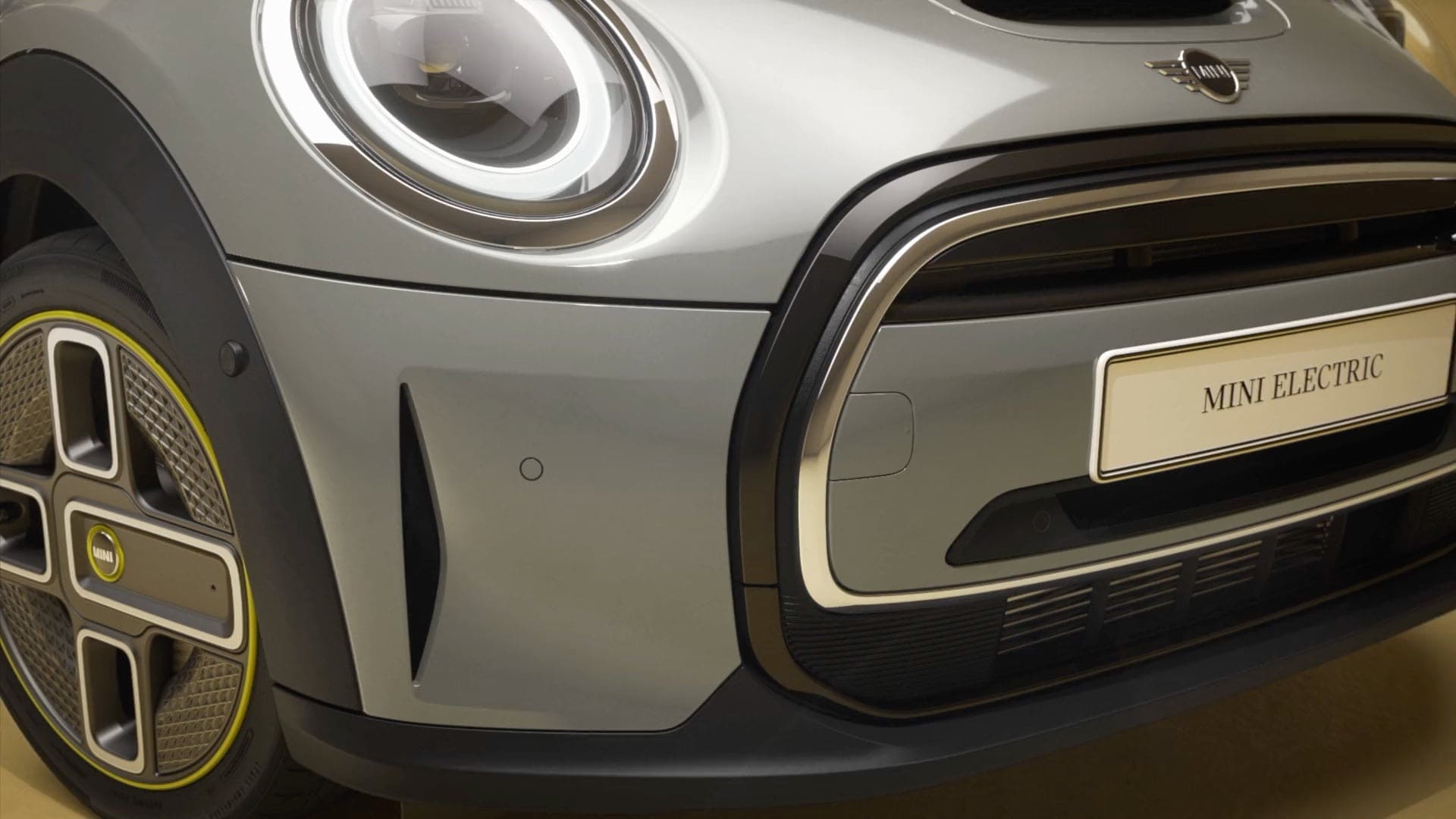 MINI 3 portes Cooper SE – MINI tout-électrique – vue de côté, gris métallisé