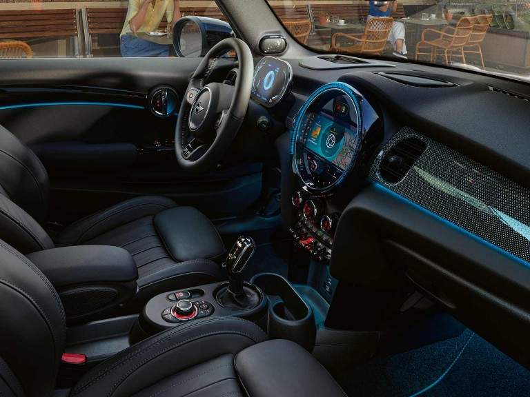 MINI Hatch 3 portes – intérieur – éclairage d’ambiance
